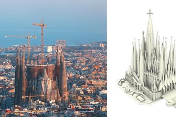 ESPAÑA: El templo de la Sagrada Familia en Barcelona entra en su etapa final de construcción