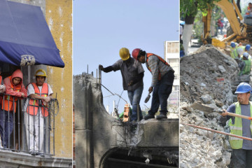 MEXICO: Personal que trabaja en la construcción a la baja