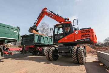 Nuevas excavadoras de ruedas DX140W-5 y DX160W-5 de Doosan: grandes prestaciones en un nuevo diseño
