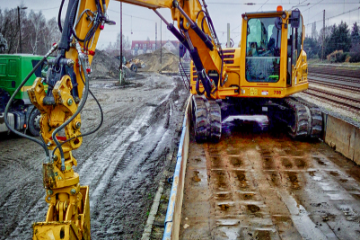 LA NUEVA EXCAVADORA YANMAR PARA LA CONSTRUCCION FERROVIARIA