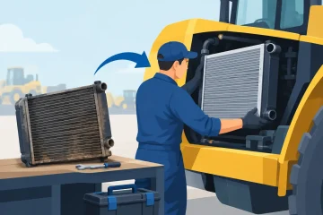 Cambio de radiador en maquinaria sin demoras