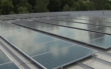 Construction of a solar garden begins at GVSU