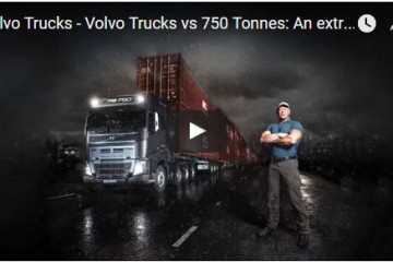 VOLVO SHOWS OFF NEW GEARBOX BY PULLING 827 TONS OF DEAD WEIGHT